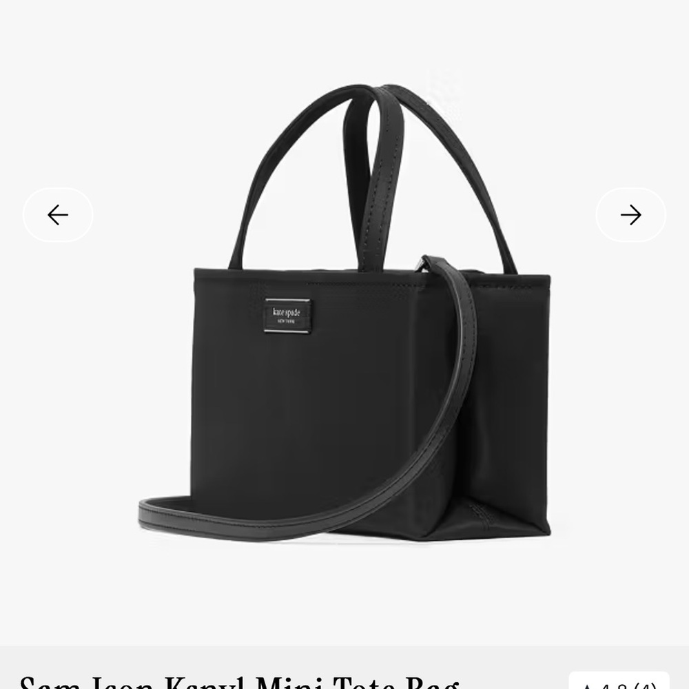 Kate Spade Black Tote Bag - Picture 4 of 10